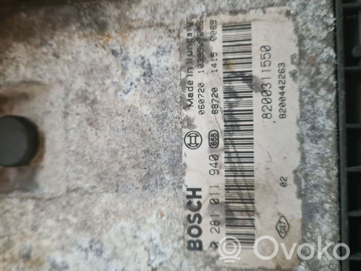 Renault Master II Sterownik / Moduł ECU 0281011940