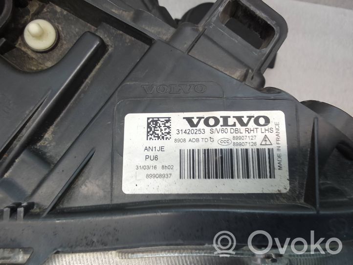 Volvo V60 Headlight/headlamp 31420253