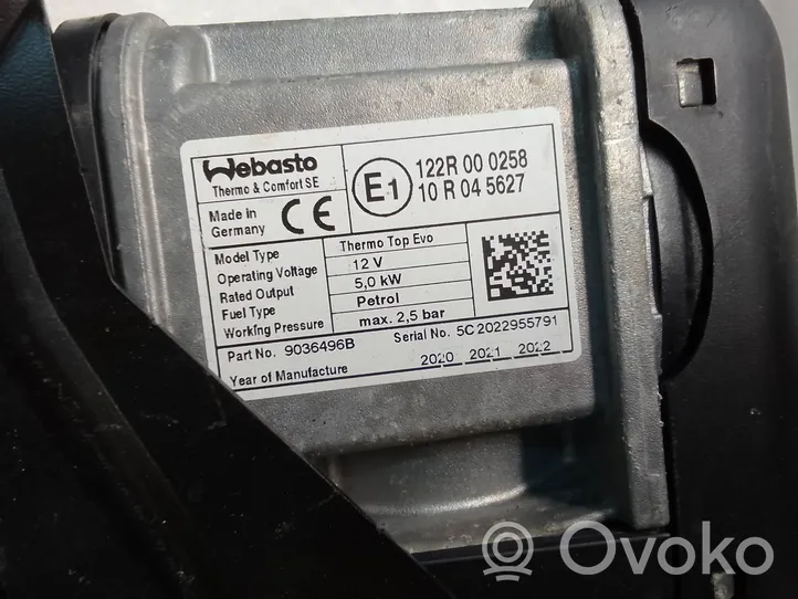 Volvo S90, V90 Pre riscaldatore ausiliario (Webasto) 10R045627