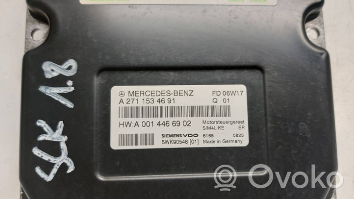 Mercedes-Benz SLK R171 Calculateur moteur ECU A2711534691