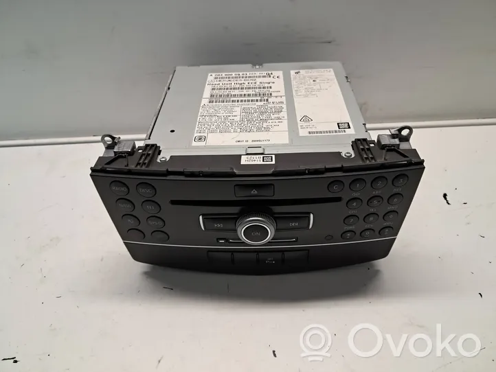 Mercedes-Benz C W204 Radio/CD/DVD/GPS-pääyksikkö A2049005903