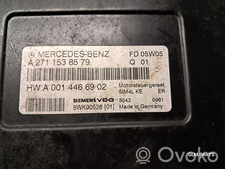 Mercedes-Benz SLK R171 Centralina/modulo del motore A2711538579