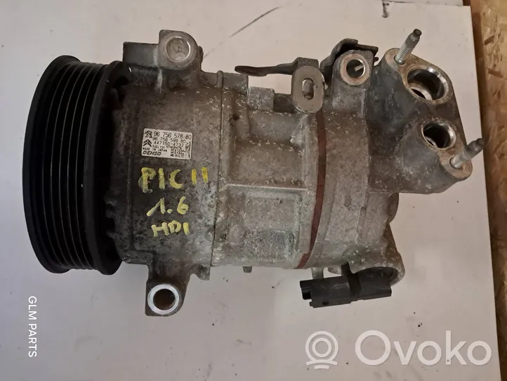 Citroen C4 Grand Picasso Ilmastointilaitteen kompressorin pumppu (A/C) 9675657880