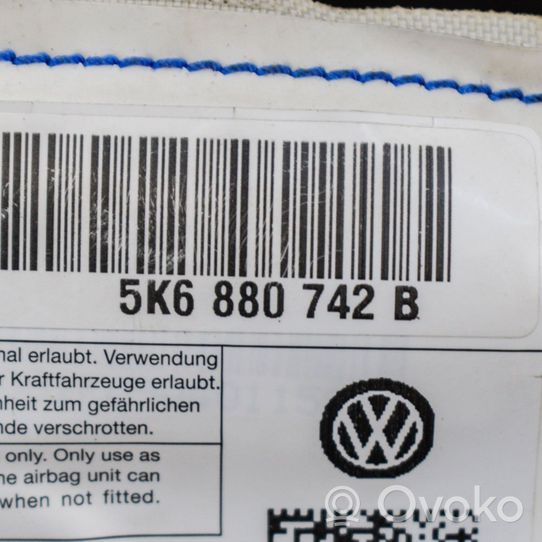 Volkswagen Golf VI Stogo oro pagalvė (užuolaida) 5K6880742B