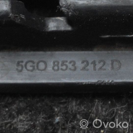 Volkswagen Golf VII Etupuskurin alempi jäähdytinsäleikkö 5G0853212D