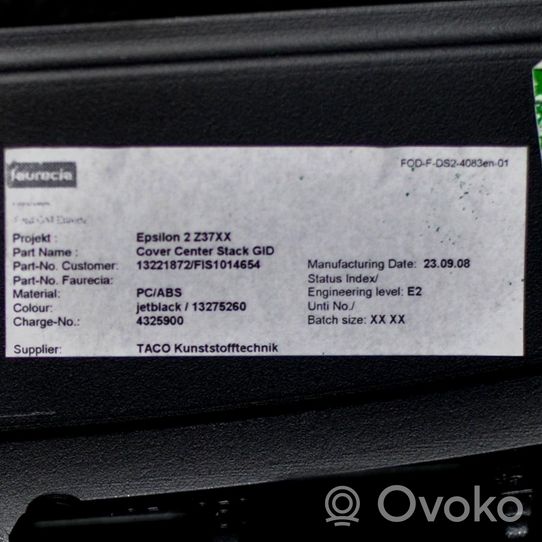 Opel Insignia A Dashboard air vent grill cover trim 