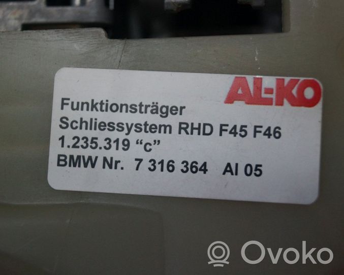 BMW 2 F45 Klamka zewnętrzna drzwi przednich 7316364