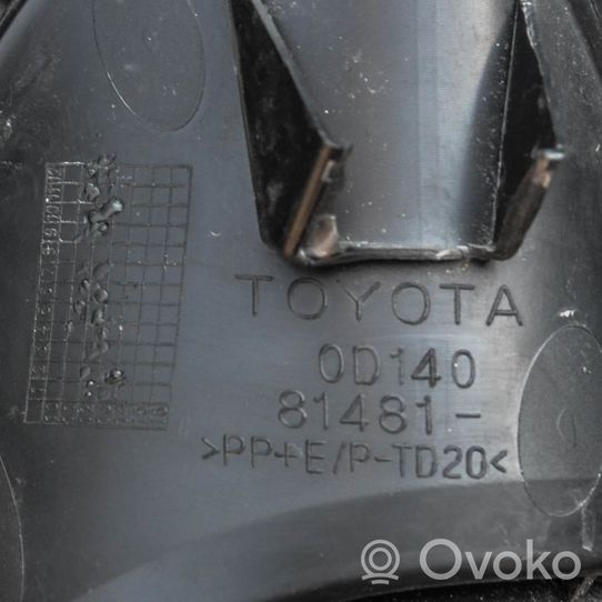Toyota Yaris Etupuskurin alempi jäähdytinsäleikkö 814810D140