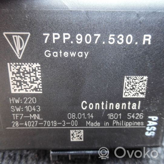 Porsche Cayman 981 Módulo de control Gateway 7PP907530R