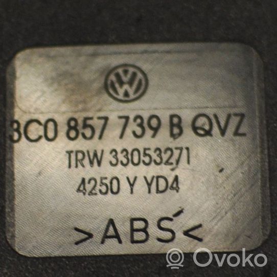 Volkswagen PASSAT B6 Middle seatbelt buckle (rear) 3C0857739B