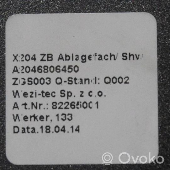 Mercedes-Benz GLK (X204) Schowek deski rozdzielczej A2046806450