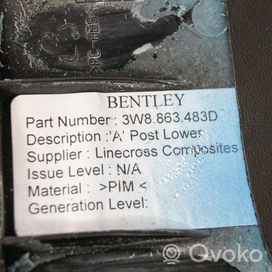 Bentley Continental (A) pillar trim 3W8863483D