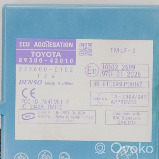 Toyota RAV 4 (XA30) Inne wyposażenie elektryczne 8930042010