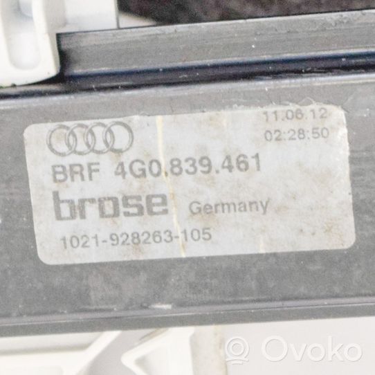 Audi A6 C7 Elektryczny podnośnik szyby drzwi tylnych 4G0839461