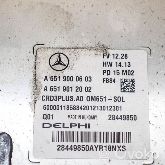 Mercedes-Benz C W205 Dzinēja vadības bloks A6519000603