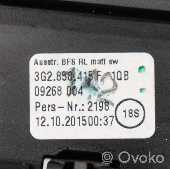 Volkswagen PASSAT B8 Kojelaudan tuuletussuuttimen suojalista 3G2858415F