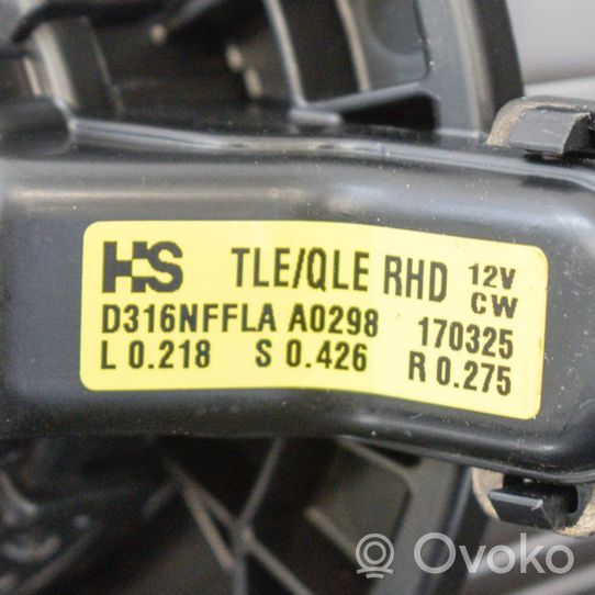 Hyundai Tucson TL Ventola riscaldamento/ventilatore abitacolo D316NFFLA