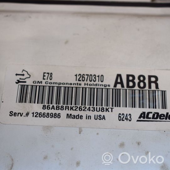 Opel Mokka X Sterownik / Moduł ECU 12670310AB8R