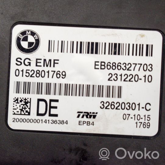 BMW 5 F10 F11 Centralina/modulo EMF freno posteriore 6863277