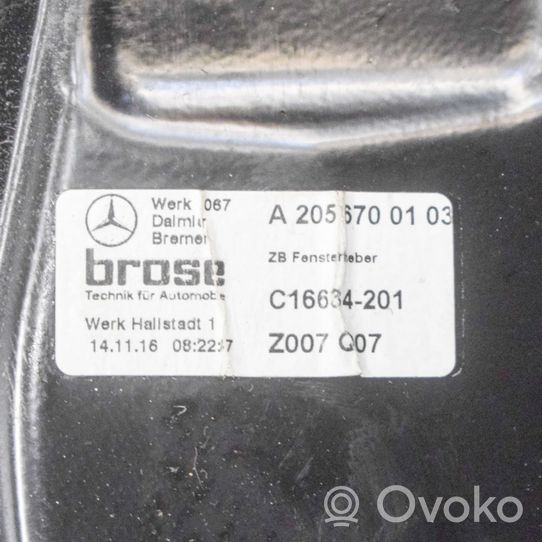 Mercedes-Benz C AMG W205 Takaoven ikkunan nostin moottorilla C16638102