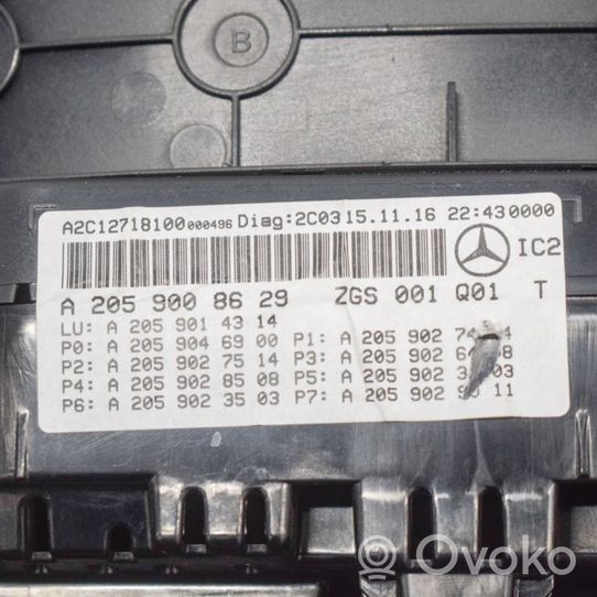 Mercedes-Benz C AMG W205 Nopeusmittari (mittaristo) A2059008629