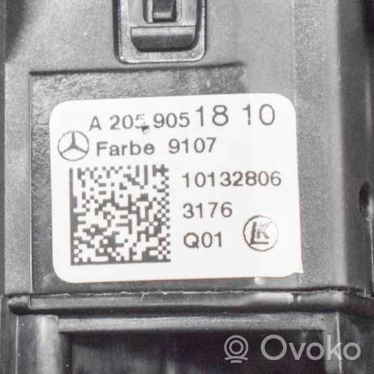 Mercedes-Benz C AMG W205 Interrupteur d’éclairage A2058210059