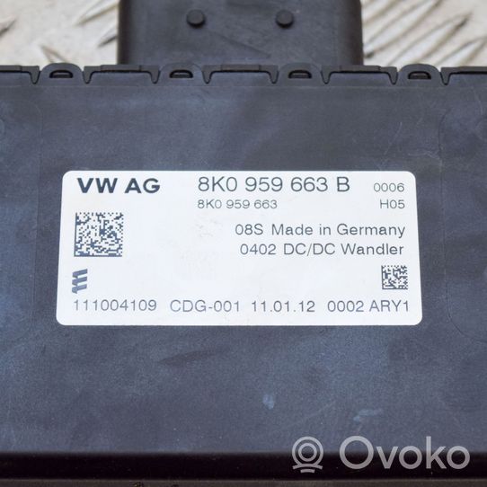 Audi A4 S4 B8 8K Voltage converter/converter module 8K0959663B