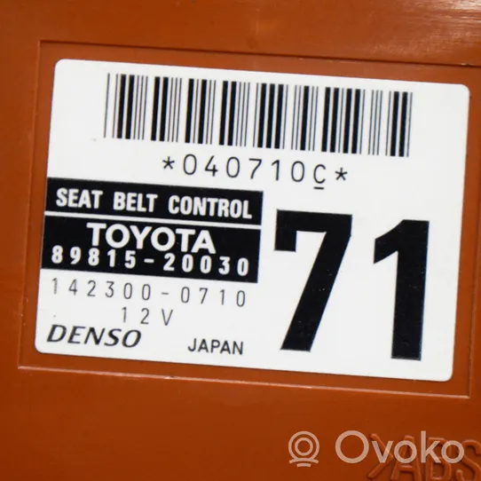 Toyota Prius+ (ZVW40) Autres dispositifs 8981520030