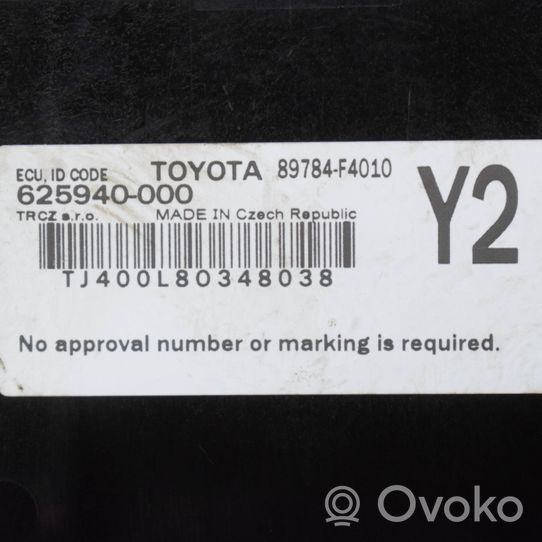Toyota C-HR Unité de commande dispositif d'immobilisation 625940000