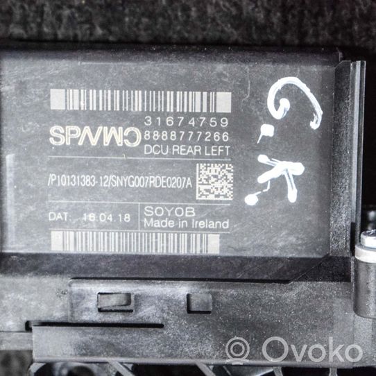 Volvo XC90 Задний двигатель механизма для подъема окон 31674759