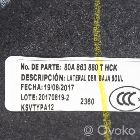 Audi Q5 SQ5 Tavaratilan sivuverhoilu 80A863880T