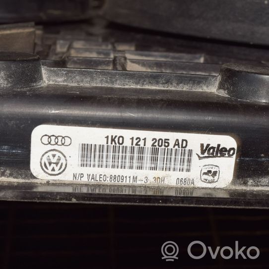 Volkswagen Golf VI Osłona wentylatora chłodnicy 1K0121205AD