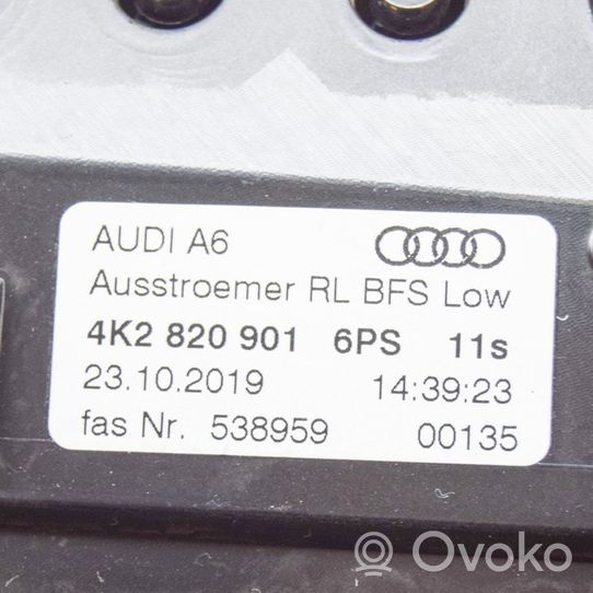 Audi A6 S6 C8 4K Kojelaudan tuuletussuuttimen suojalista 4K2820901