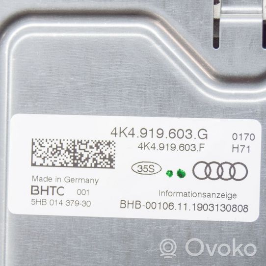 Audi A6 S6 C8 4K Monitori/näyttö/pieni näyttö 4K4919603F