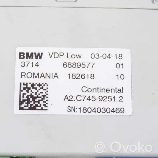 BMW 6 G32 Gran Turismo Module de commande suspension pneumatique arrière A2C74592512