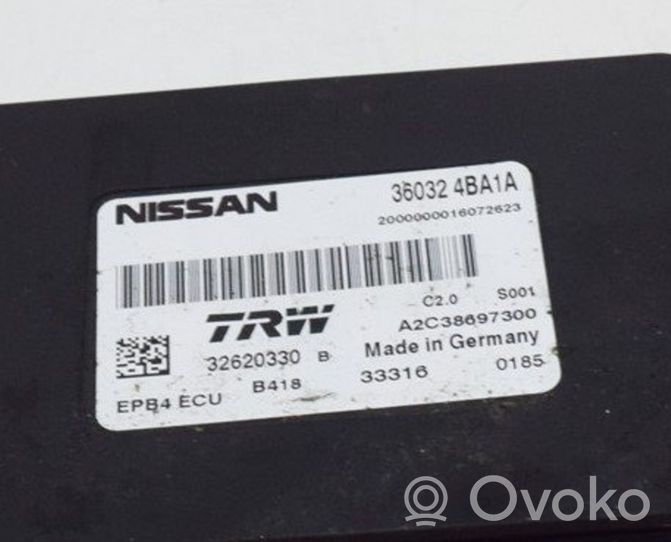 Nissan X-Trail T32 Aizmugurējo bremžu (EMF) vadības bloks 360324BA1A