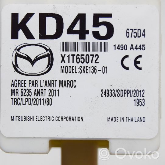 Mazda 6 Antenne intérieure accès confort KD45675D4