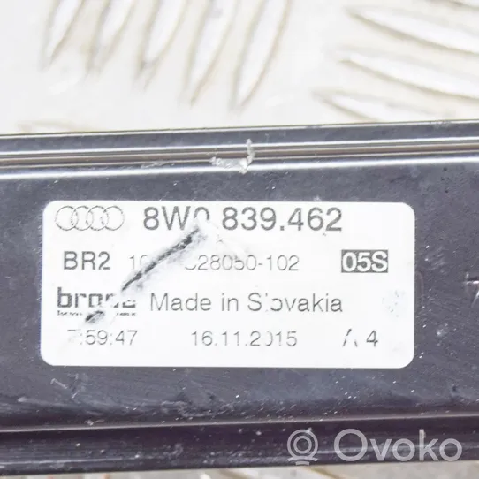 Audi A4 S4 B9 Elektryczny podnośnik szyby drzwi tylnych 8W0839462