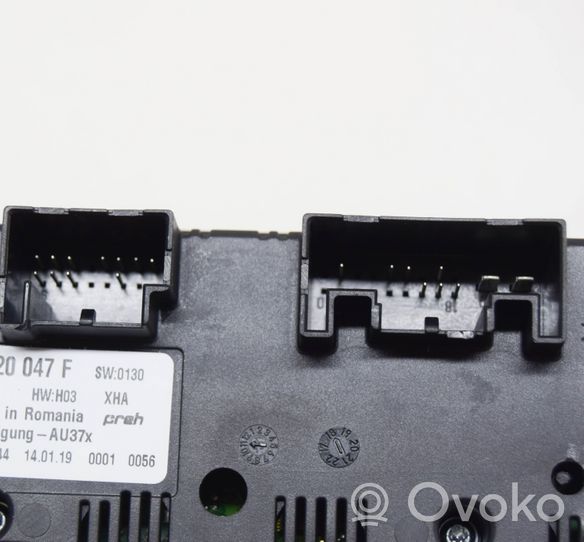 Audi Q2 - Przełącznik / Włącznik nawiewu dmuchawy 8V0820047F