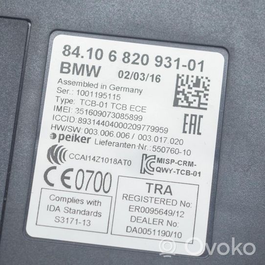 BMW 2 F22 F23 Moduł / Sterownik Bluetooth 6820931