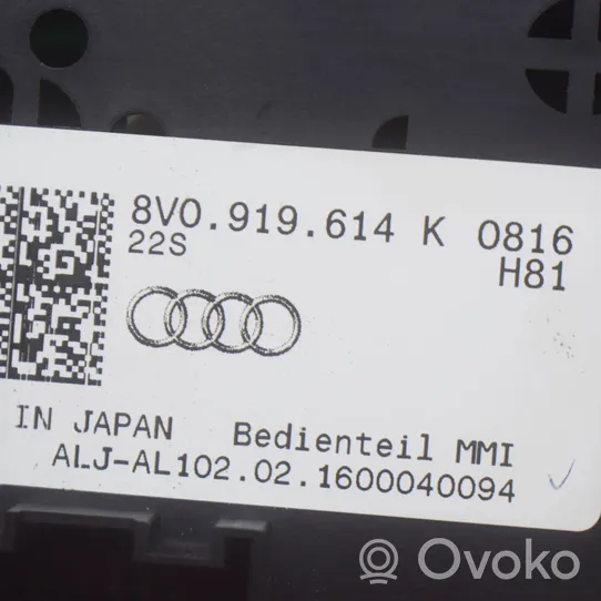 Audi A3 S3 8V Muu keskikonsolin (tunnelimalli) elementti 8V0919614K