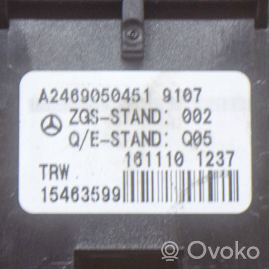 Mercedes-Benz CLA C117 X117 W117 Przycisk / Włącznik hamulca ręcznego A2469050451
