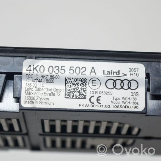Audi A7 S7 4K8 Modulo di ricarica wireless 4K0035502A