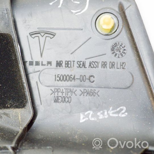 Tesla Model Y Listwa / Uszczelka szyby drzwi tylnych 150006400C