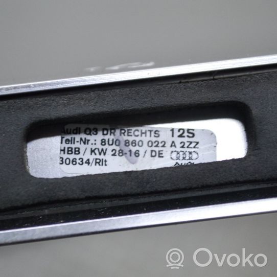 Audi Q3 8U Binario barra tetto 8U0860022A