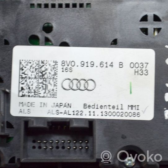 Audi A3 S3 8V Console centrale, commande de multimédia l'unité principale 8V2927143A