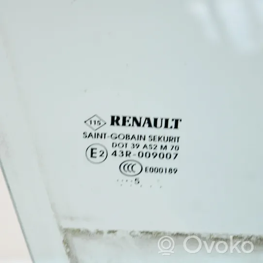 Renault Zoe Etuoven ikkunalasi, neliovinen malli 43R009007