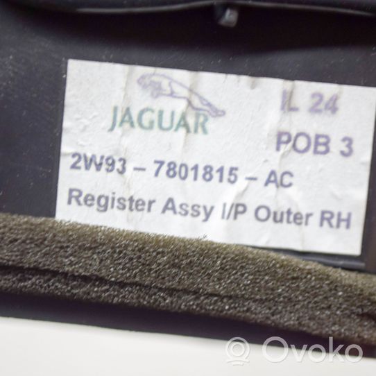 Jaguar XJ X350 Kojelaudan tuuletussuuttimen suojalista 2W937801815AC