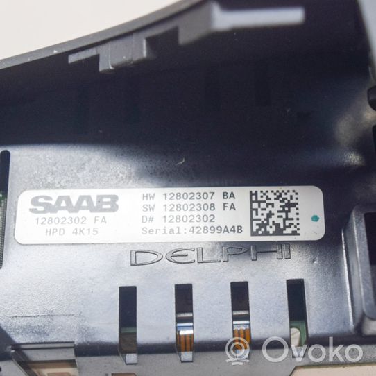 Saab 9-3 Ver2 Monitor / wyświetlacz / ekran 12802302FA