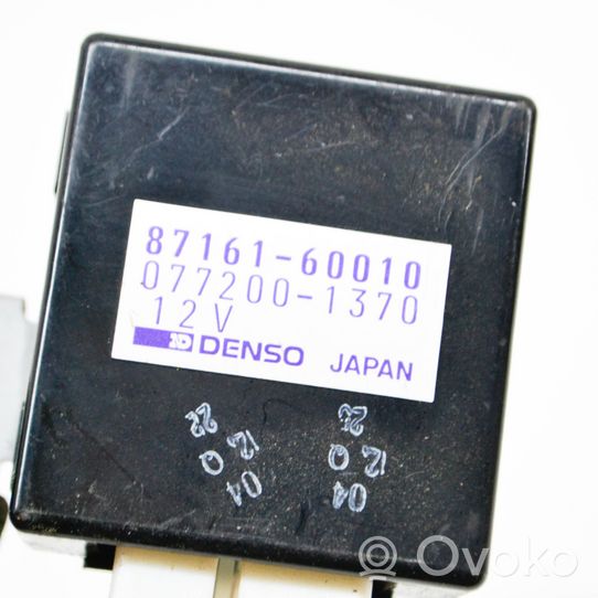 Toyota Land Cruiser (FJ80) Inne wyposażenie elektryczne 8716160010